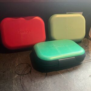 Bentgo Kids Lunch Box Set - Red, Green, and Teal